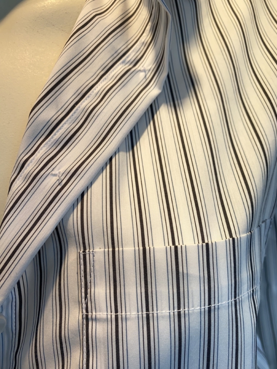oversized katoenen dames blouse krijtstreep