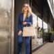 blauw damespak nan