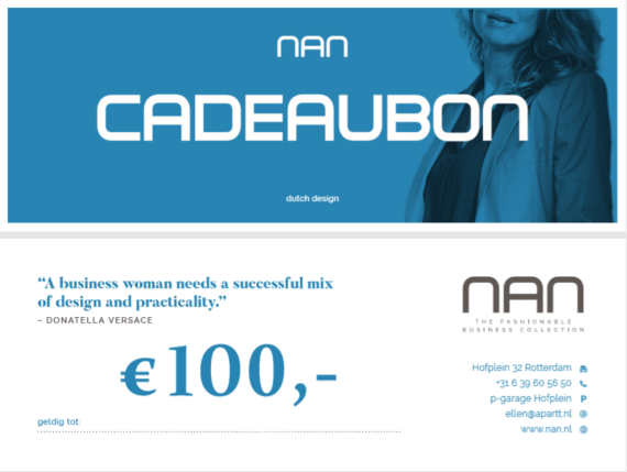 NAN cadeaubon t.w.v. 100 euro