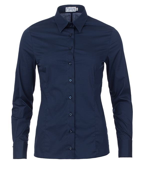 blauw overhemd dames