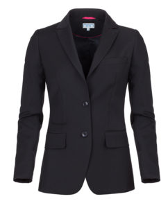 Anna zakelijk langer donkerblauw dames colbert voorkant
