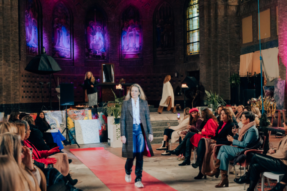 dames winterjas ruit nan