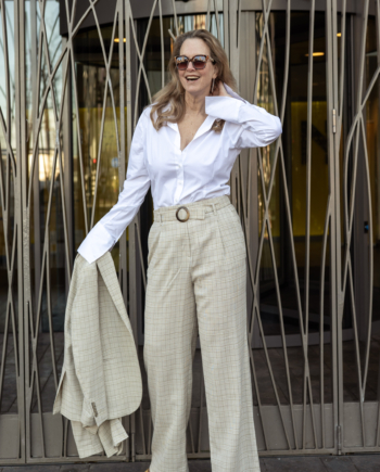 bandplooi dames pantalon van nan