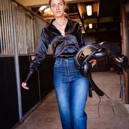 zwarte nan damesblouse