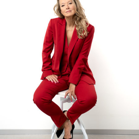 rood damespak nan