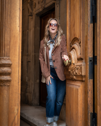 bruine blazer nan voor vrouwen